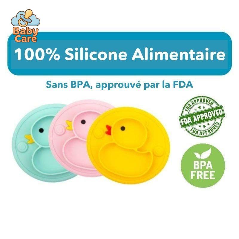 Coffret Repas Bébé en Silicone Canard | Baby Care