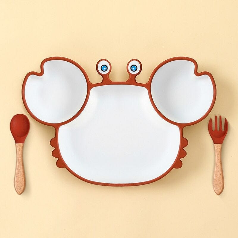 Assiette Silicone Bébé Crabe | Baby Care