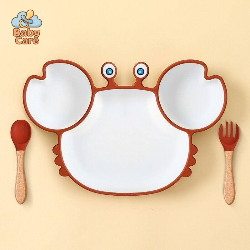 Assiette Silicone Bébé Crabe | Baby Care