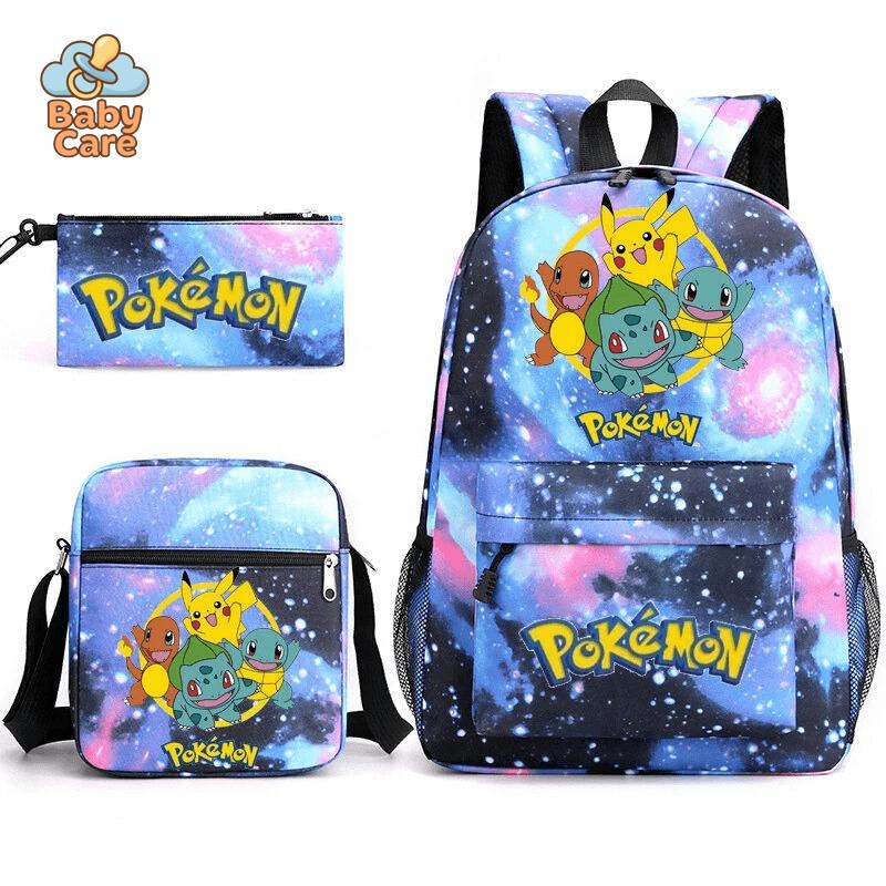 Cartable Pokemon Étanche 3 Pièces
