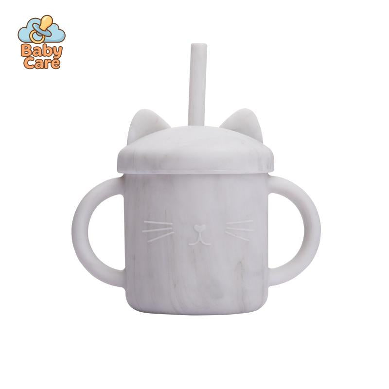 Tasse Paille en Silicone Chat | Baby Care