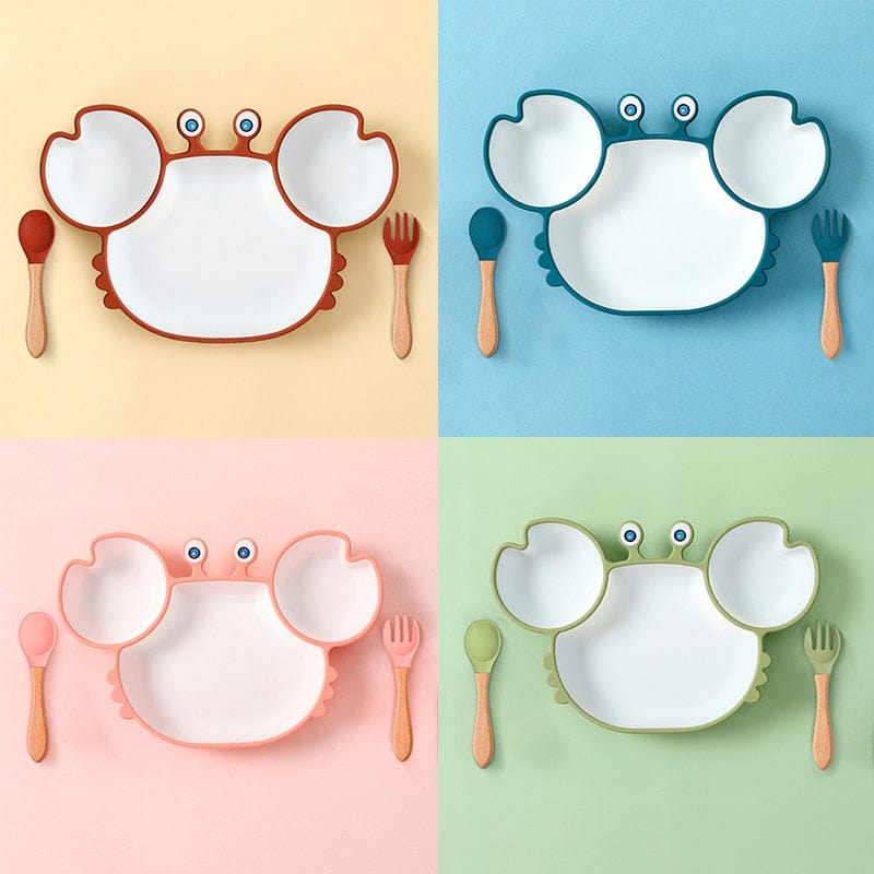 Assiette Silicone Bébé Crabe | Baby Care