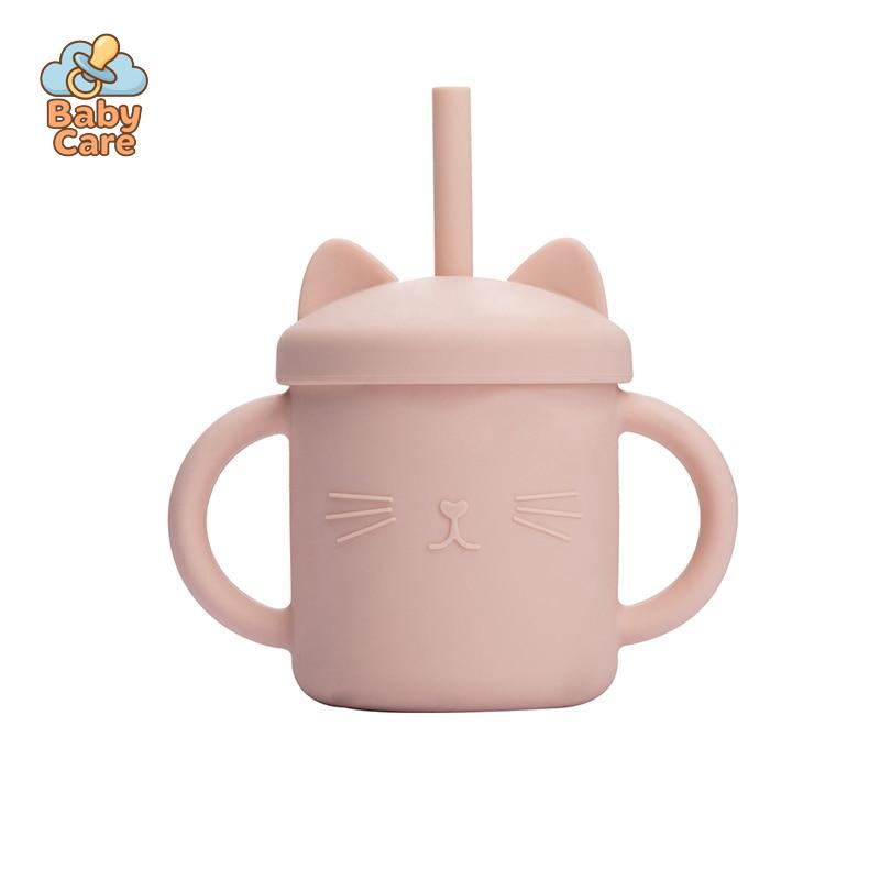 Tasse Paille en Silicone Chat | Baby Care