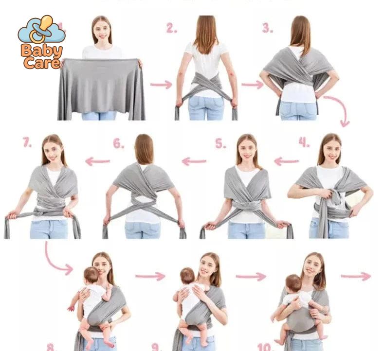 Écharpe de portage ergonomique coton
