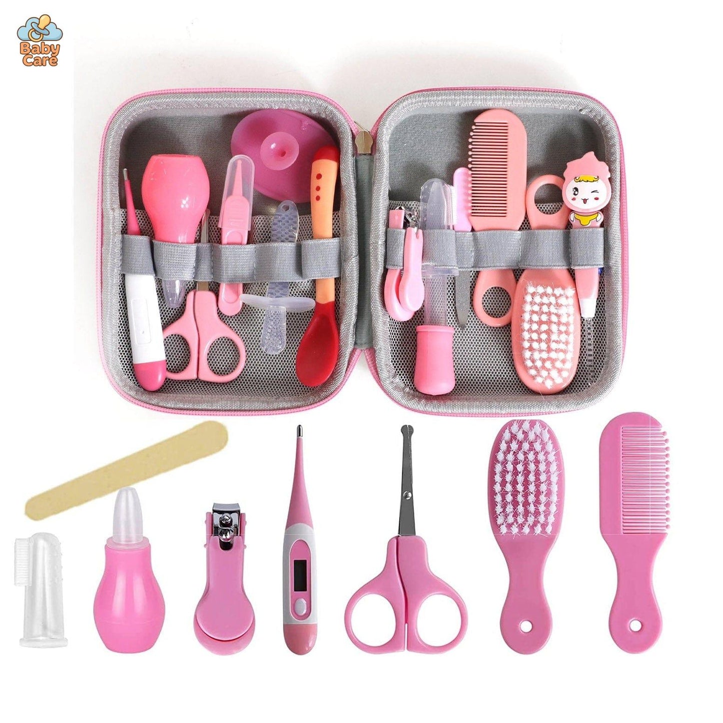 Trousse de soin bébé 20 pièces - zoom sur la matière