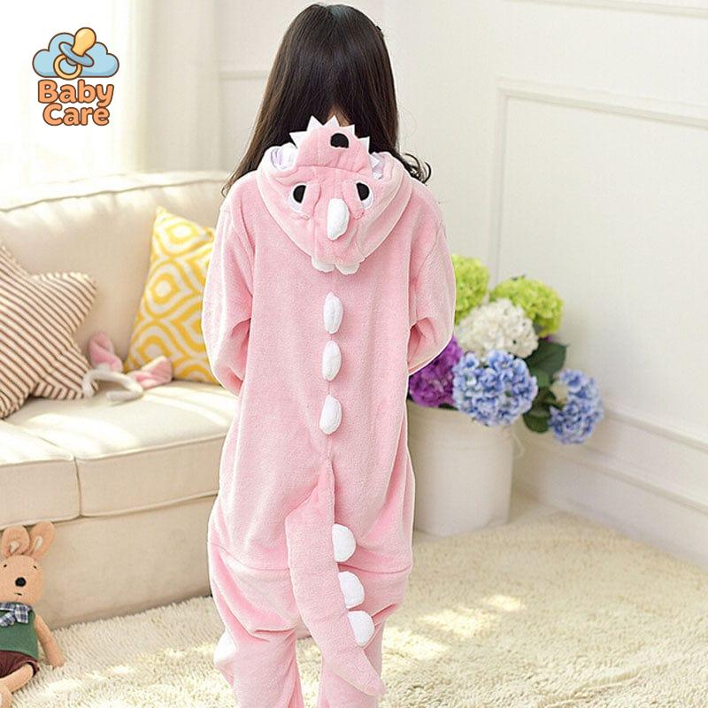 Déguisement Dinosaure Enfant Kigurumi Rouge Chaud