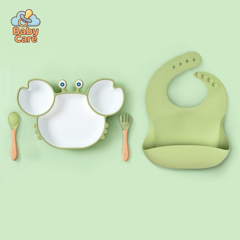 Assiette Silicone Bébé Crabe | Baby Care