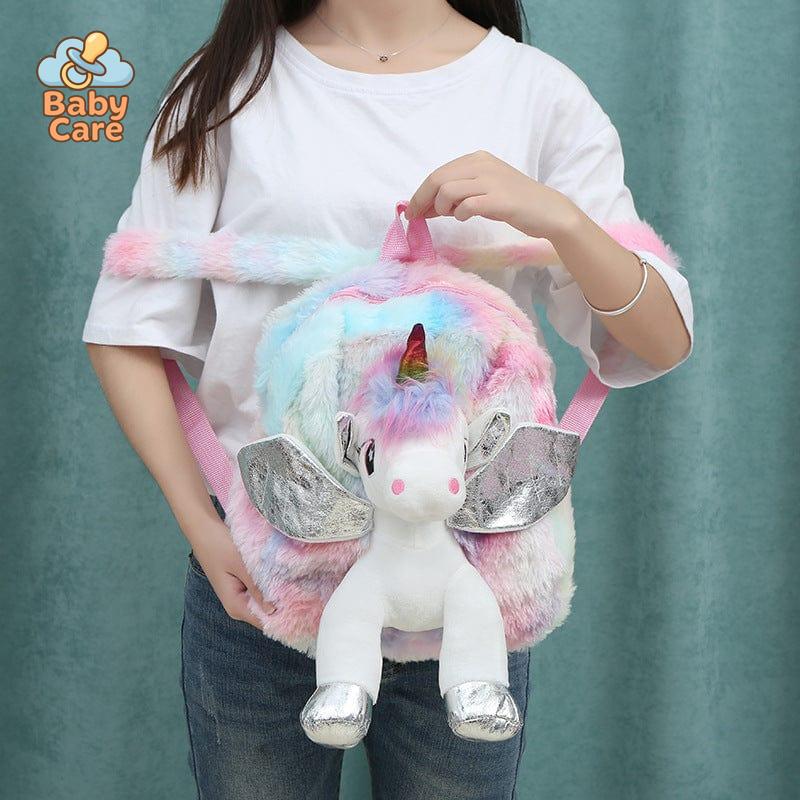 Cartable licorne peluche féérique