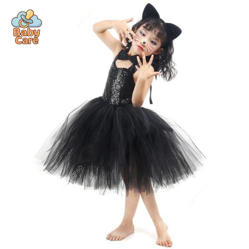 Déguisement Chat Noir Enfant avec Accessoires