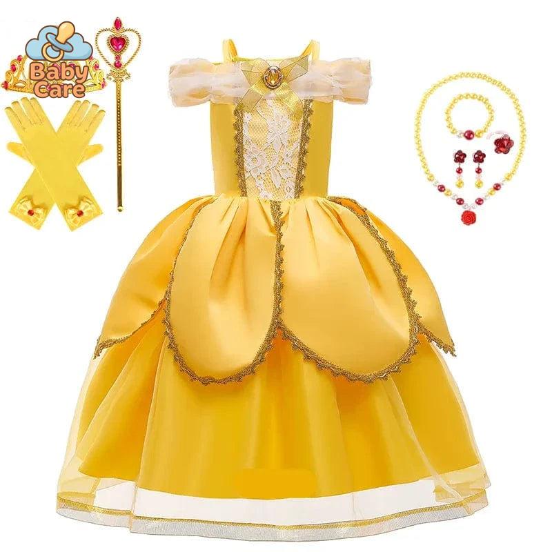 Déguisement Princesse Belle Enfant avec Accessoires