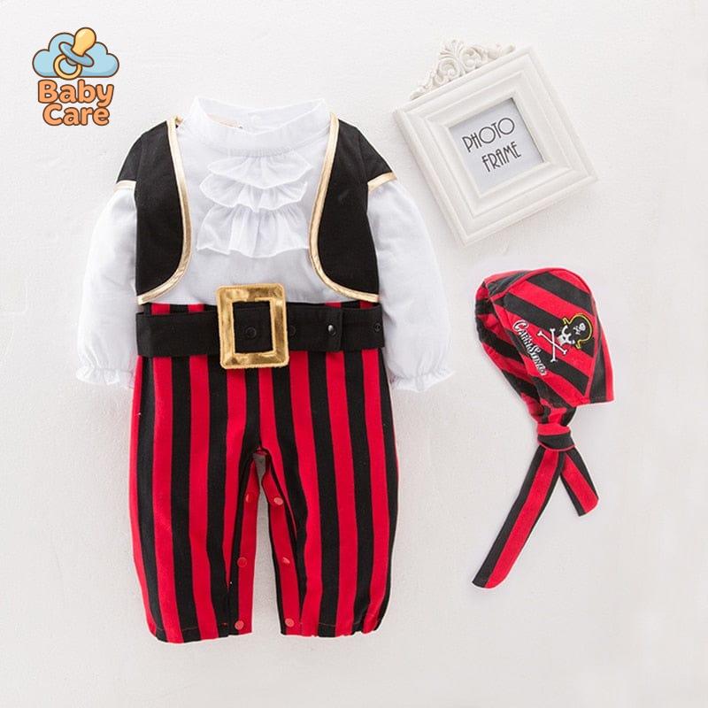 Déguisement carnaval pirate bébé 4 pièces
