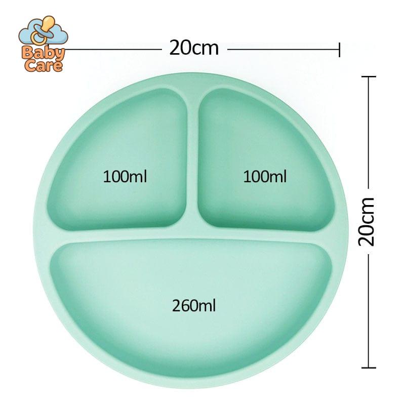 Assiette silicone à ventouse