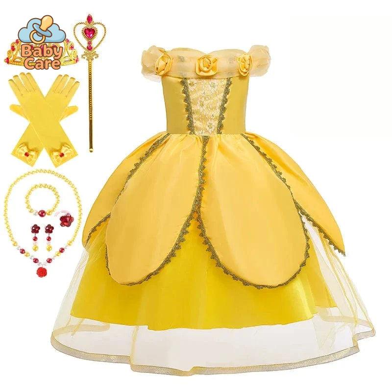 Déguisement Princesse Belle Enfant avec Accessoires