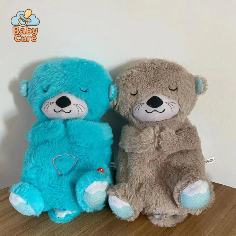 Ma Loutre Câlins Bonne nuit Peluche interactive, Doudou Loutre, Doudou qui respire, Peluche veilleuse Bébé musicale