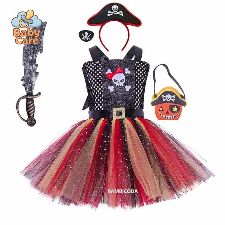 Déguisement robe pirate fillette halloween carnaval