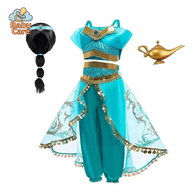 Déguisement Princesse Jasmine Fille Luxe