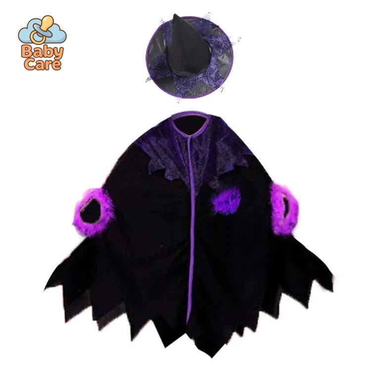Costume de Sorcière Multicolore Enfant avec Chapeau