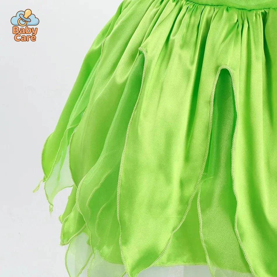 Déguisement fée Princesse Verte Ailée Enfant