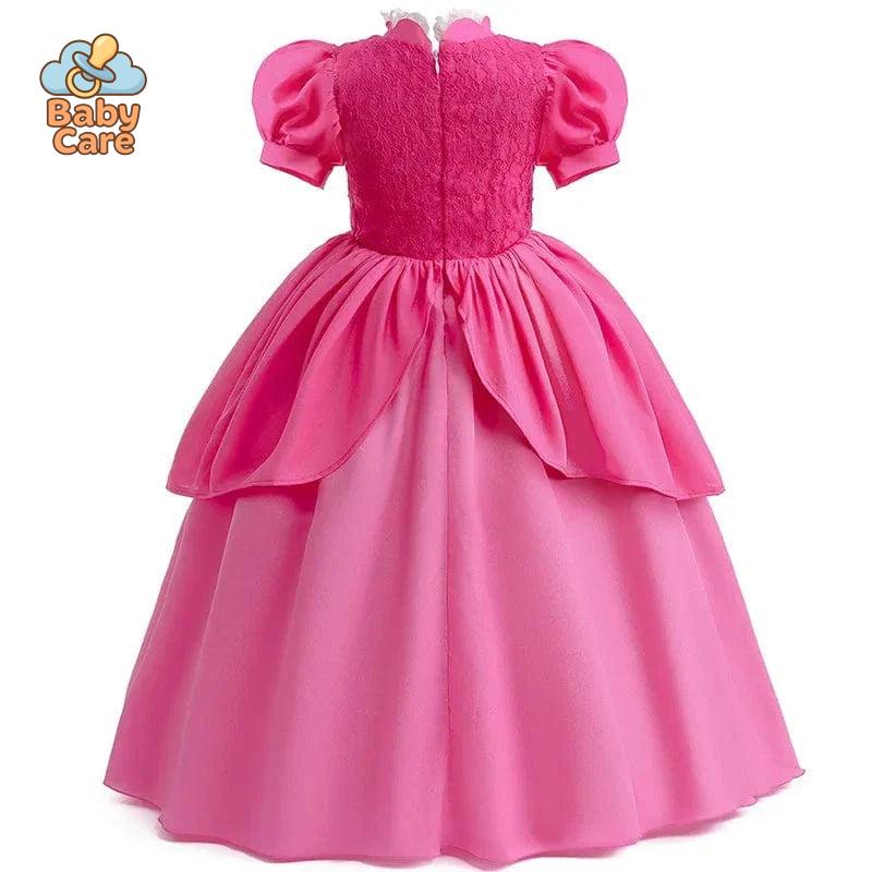 Déguisement Princesse Cosplay Peach Rose Enfant
