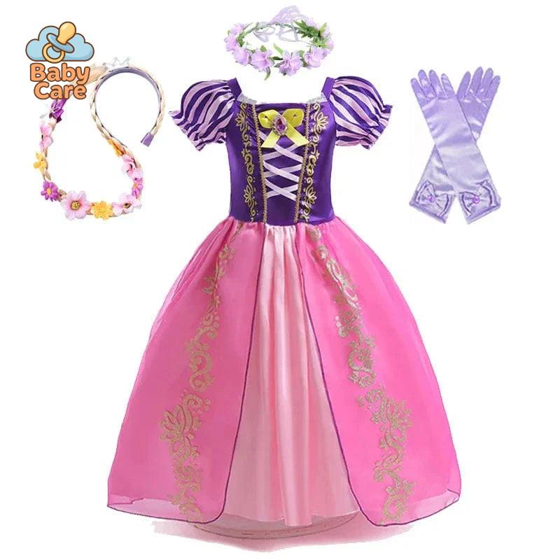 Déguisement Princesse Enfant Raiponce Costume Violet