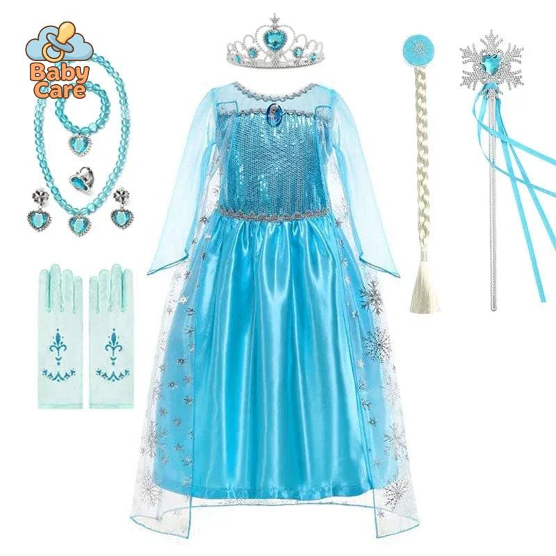 Déguisement Princesse Elsa Enfant Déguisement Bleu