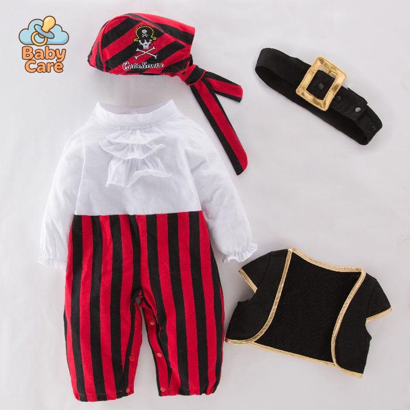 Déguisement carnaval pirate bébé 4 pièces