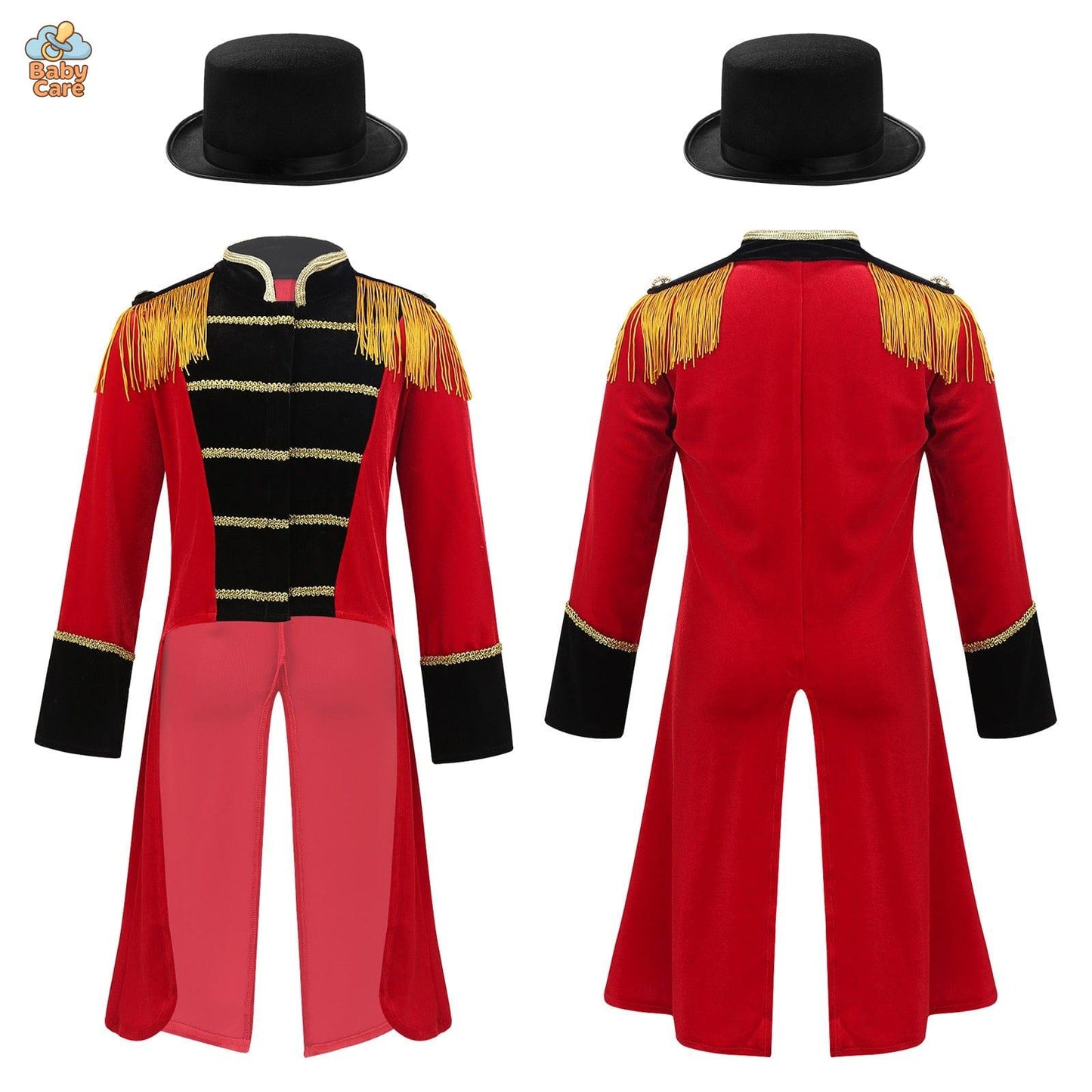 Déguisement de magicien de Cirque garçon Rouge