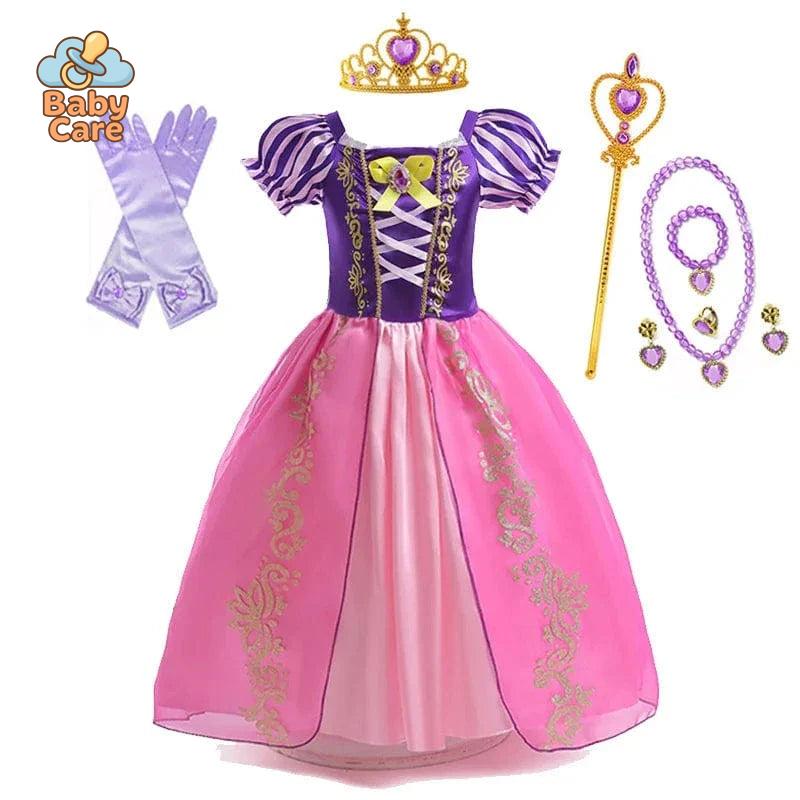 Déguisement Princesse Enfant Raiponce Costume Violet