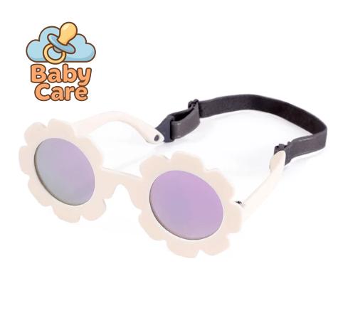 Lunettes de soleil tournesol pour bébé avec sangle