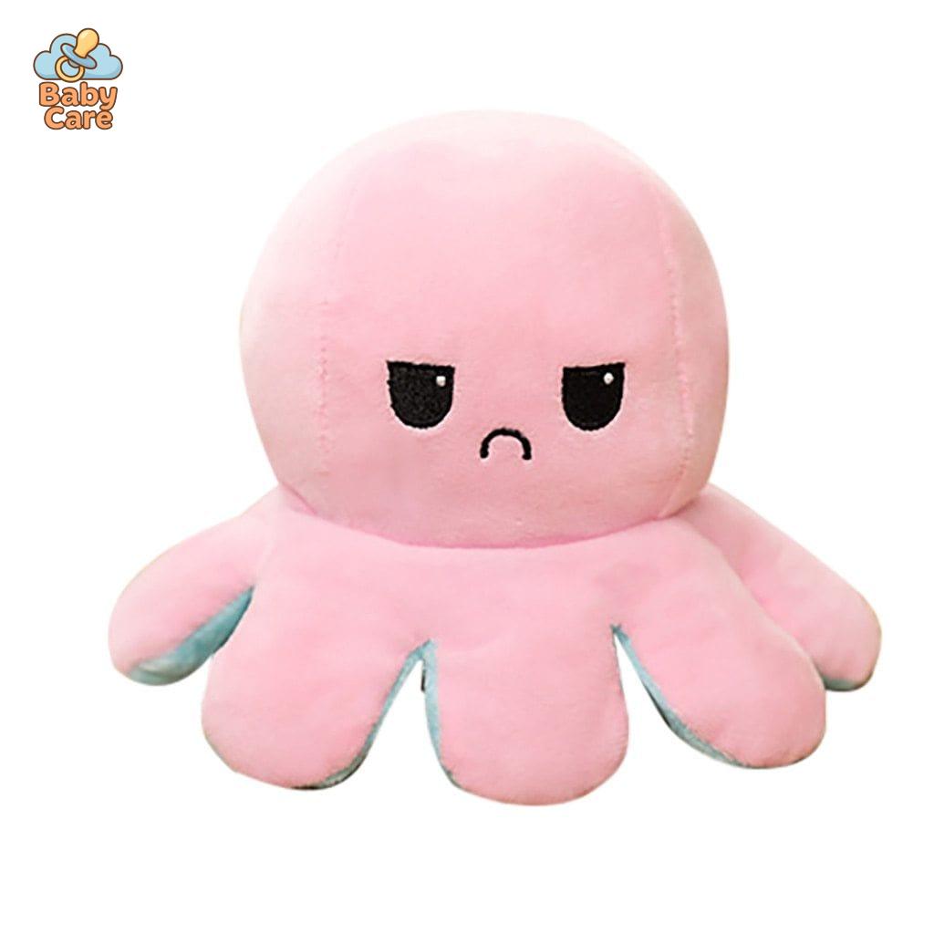 Peluche Poulpe Réversible Deux Couleurs à l'Humeur Changeante