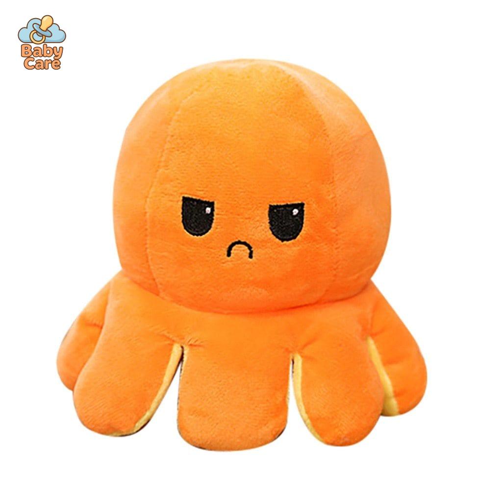 Peluche Poulpe Réversible Deux Couleurs à l'Humeur Changeante