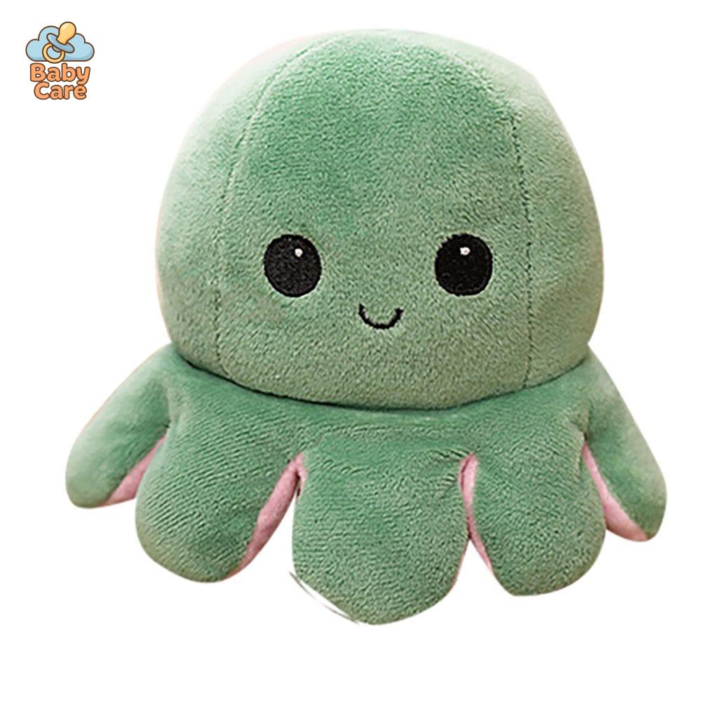 Peluche Poulpe Réversible Deux Couleurs à l'Humeur Changeante