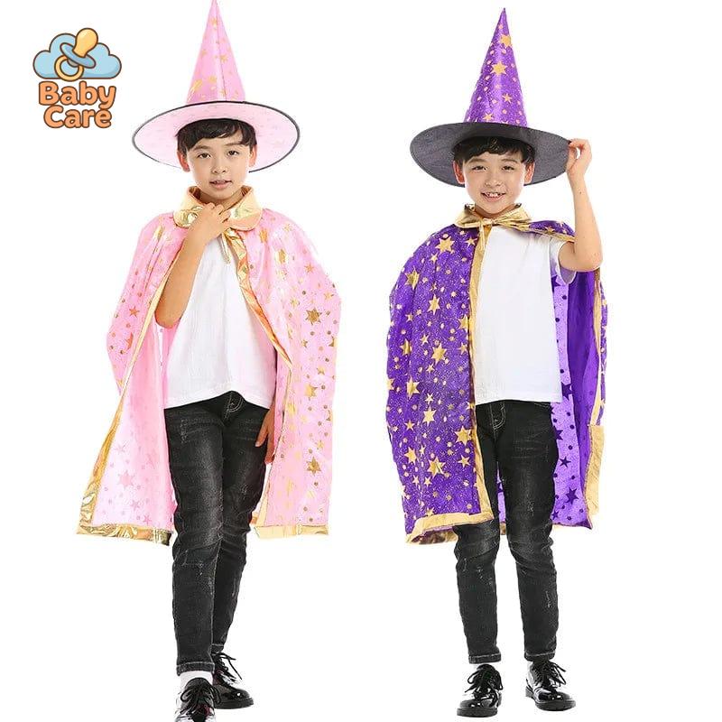 Déguisement de magicien Enfant Cape et Chapeau