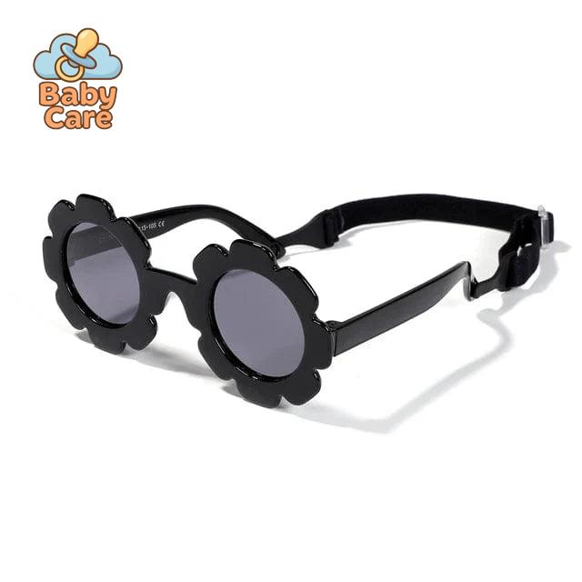 Lunettes de soleil tournesol pour bébé avec sangle