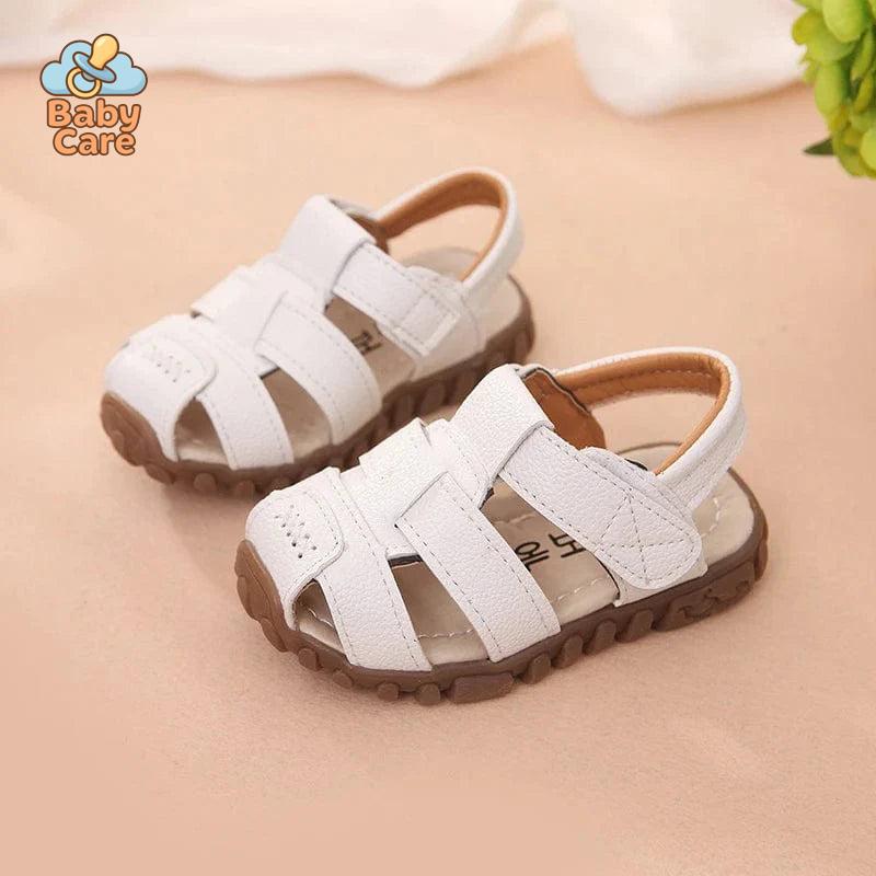 Sandales bébé garçon et filles en cuir souple