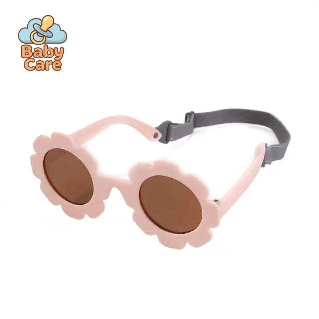 Lunettes de soleil tournesol pour bébé avec sangle
