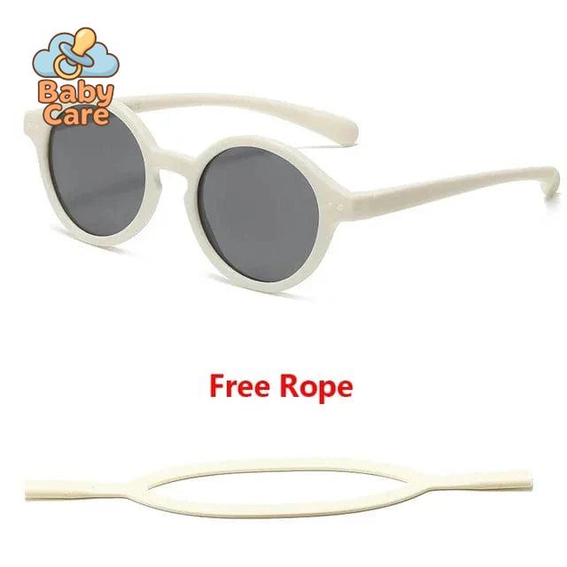 Lunettes de soleil bébé flexibles avec sangle UV400
