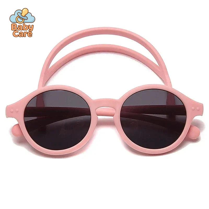 Lunettes de soleil bébé flexibles avec sangle UV400