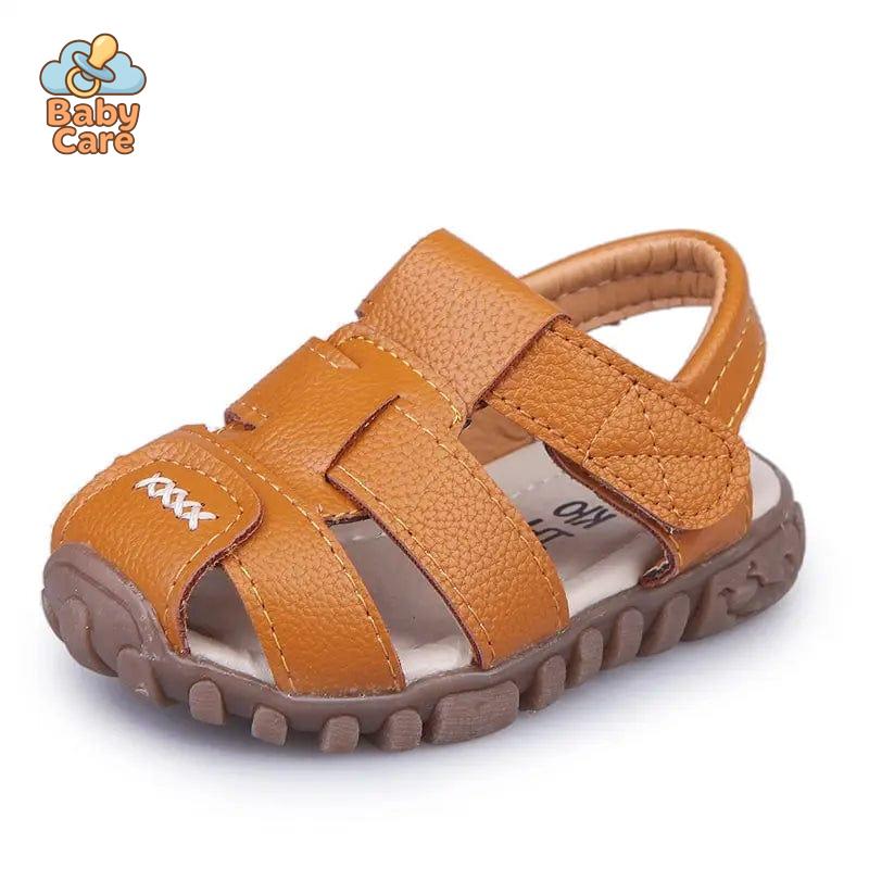 Sandales bébé garçon et filles en cuir souple
