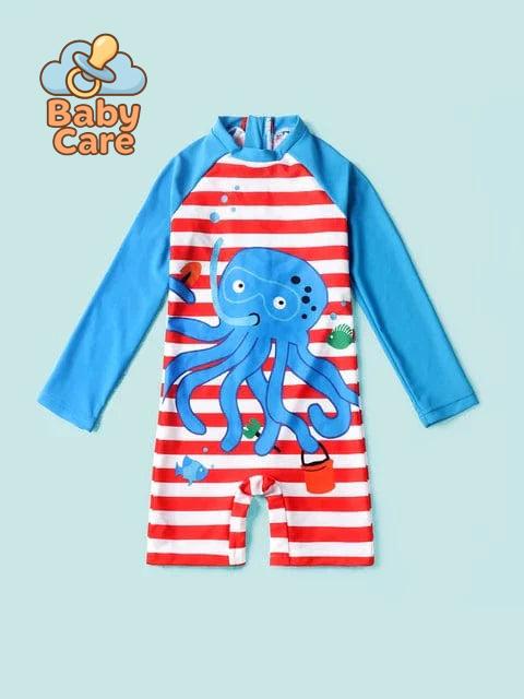 Maillot de bain bébé pieuvre protection UV