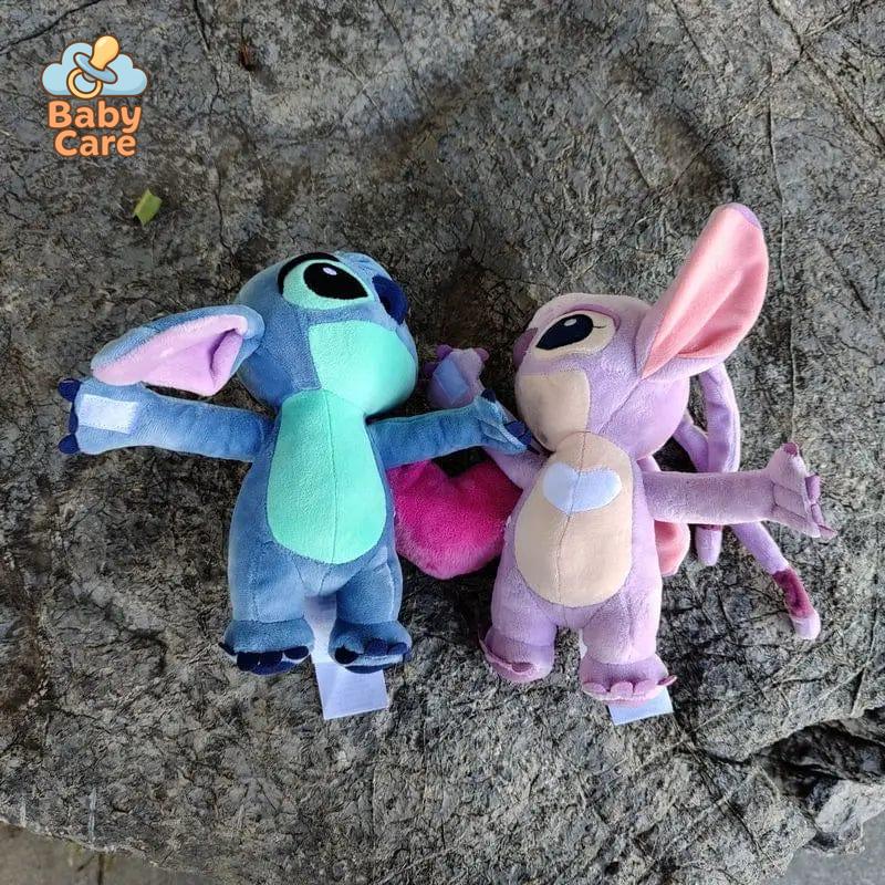 Peluche Stitch et Angel I Love You Duo
