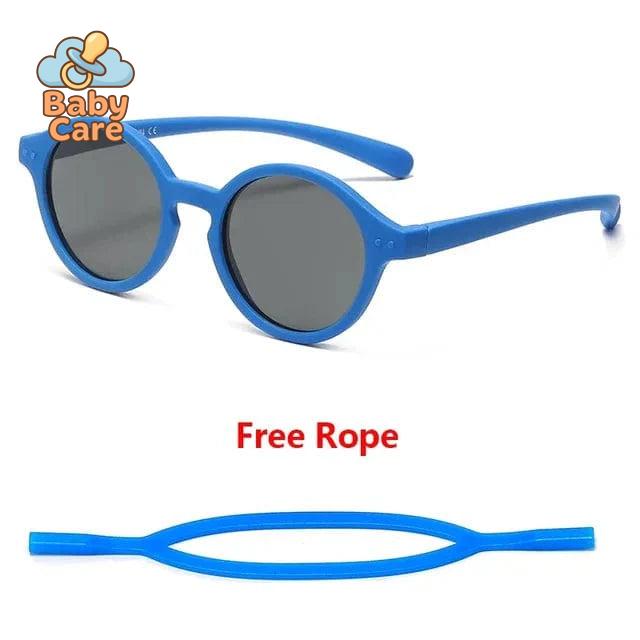 Lunettes de soleil bébé flexibles avec sangle UV400