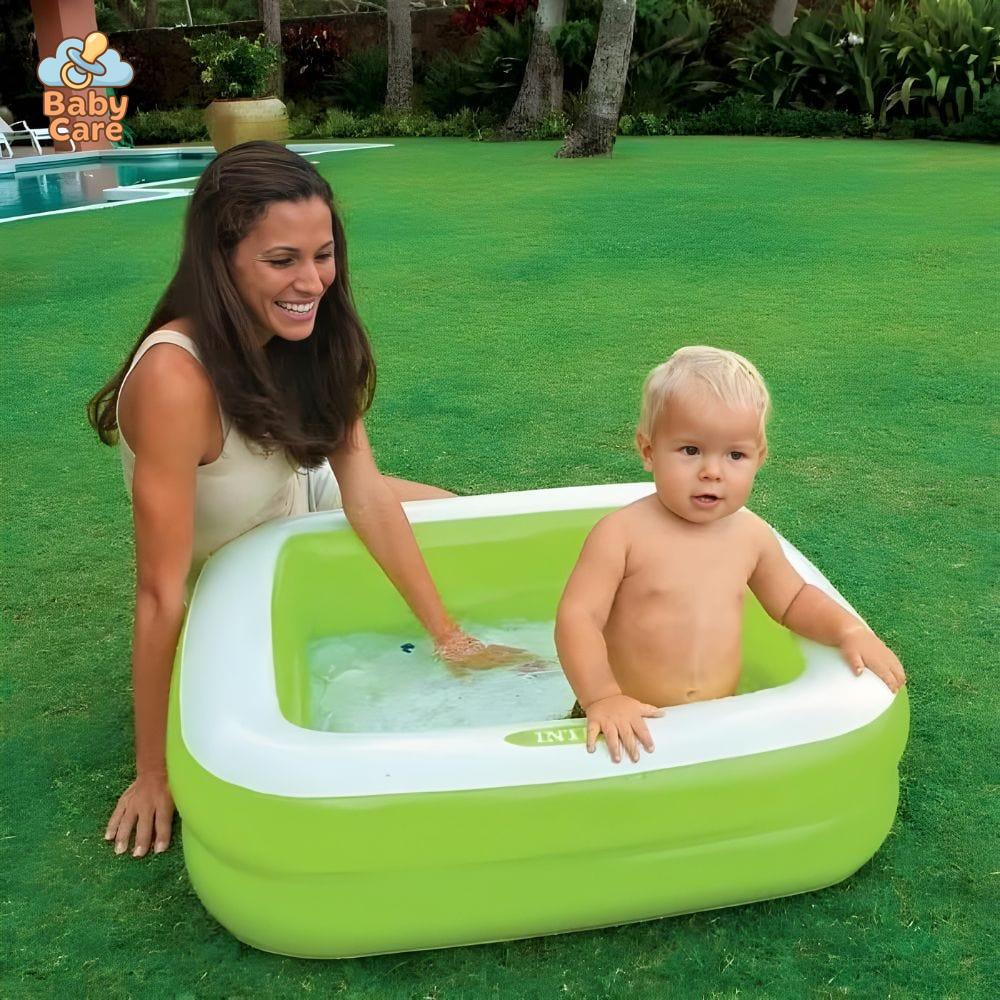 Piscine bébé et enfant gonflable carré confort