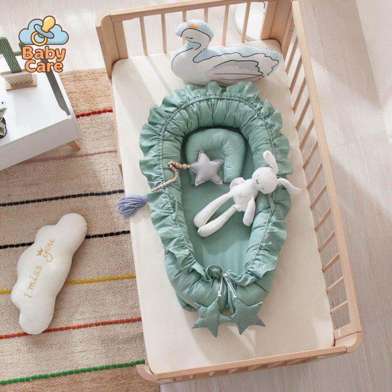 Réducteur de lit bébé – nid bébé en coton