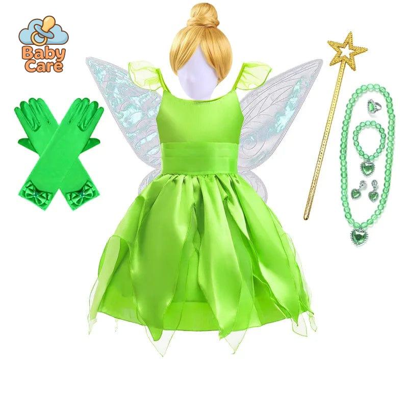 Déguisement fée Robe Verte Enfant