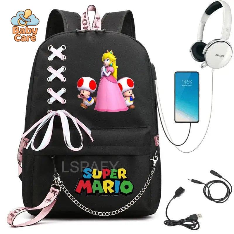 Cartable Mario Princesse Peach
