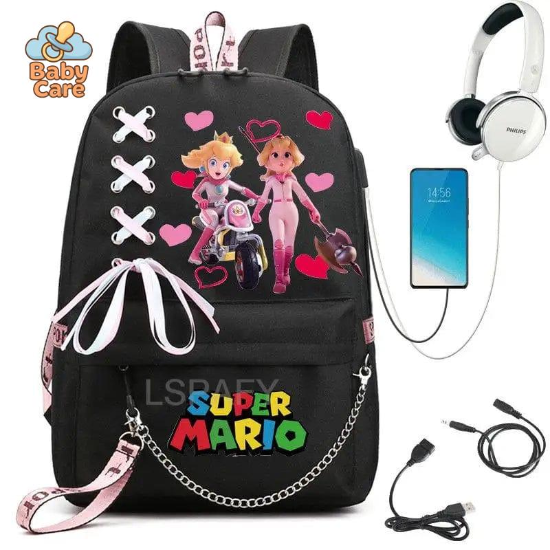 Cartable Mario Princesse Peach