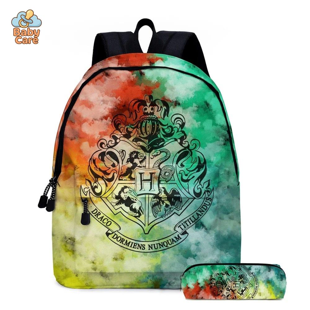 Cartable Harry Potter Coloré avec Trousse