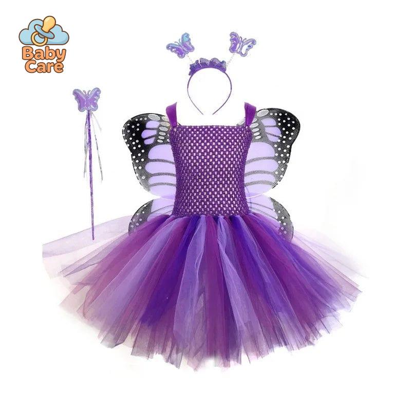 Déguisement Fée Papillon Enfant Violet
