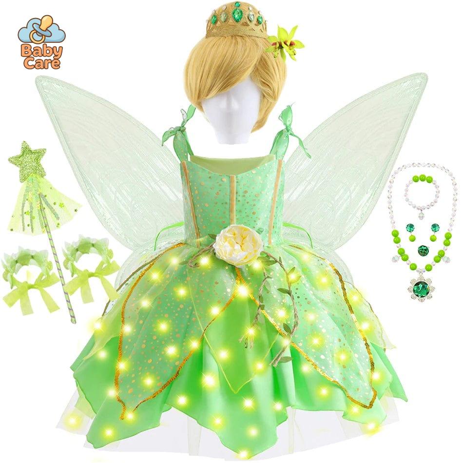 Déguisement fée Fée Clochette Fille Lumineuse
